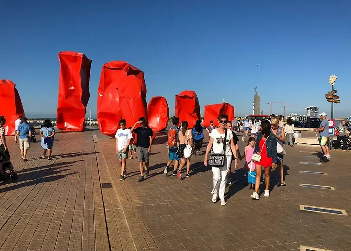 Panoramic View On Beach, Ships, Sea - Place To Be Appartement Oostende